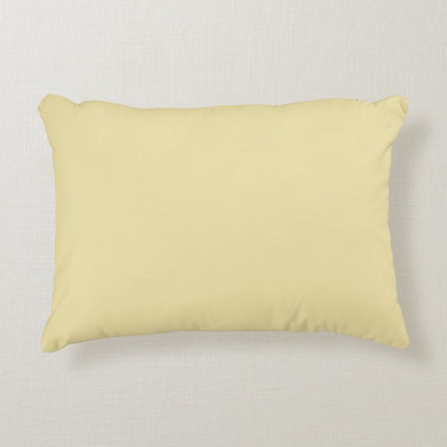 Vanilla Colour Milk Yellow Buttermilk Background Decorative Cushion (Front)