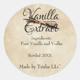Vanilla Extract Custom Label