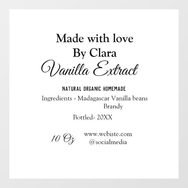 Vanilla extract homemade add ingredients weight de (Sheet)