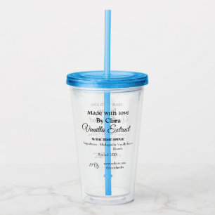 Vanilla extract homemade add ingredients weight de acrylic tumbler