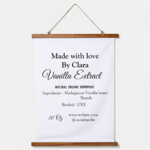 Vanilla extract homemade add ingredients weight de hanging tapestry
