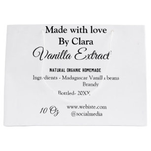 Vanilla extract homemade add ingredients weight de large gift bag