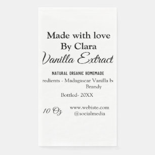 Vanilla extract homemade add ingredients weight de napkin