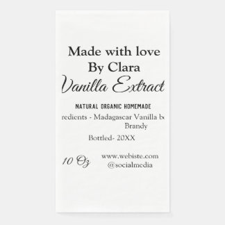 Vanilla extract homemade add ingredients weight de napkin