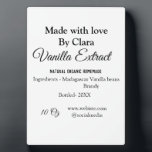 Vanilla extract homemade add ingredients weight de plaque<br><div class="desc">Design</div>