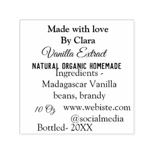 Vanilla extract homemade add ingredients weight de self-inking stamp