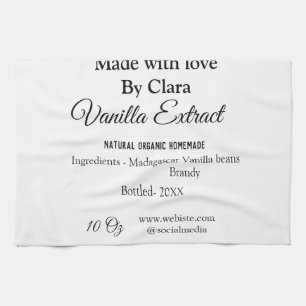 Vanilla extract homemade add ingredients weight de tea towel