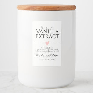 Vanilla Extract Label