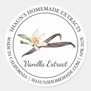 Vanilla Extract Modern label