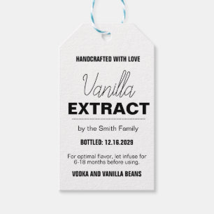 Vanilla Extract Modern Label Sticker VLL1rt