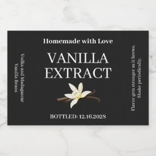 Vanilla Extract Modern Label Sticker ZVEG_101_01rt