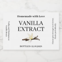 Vanilla Extract Modern Label Sticker ZVEG_101_01rt