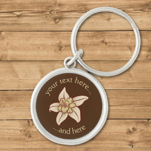 Vanilla Flower Icon Key Ring