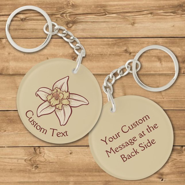 Vanilla Flower Icon Keychain (Creator Uploaded)