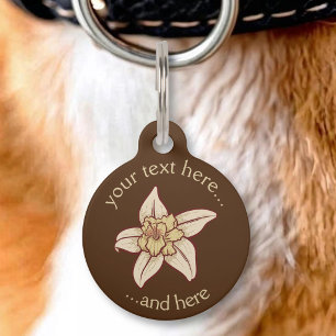 Vanilla Flower Icon Pet Tag