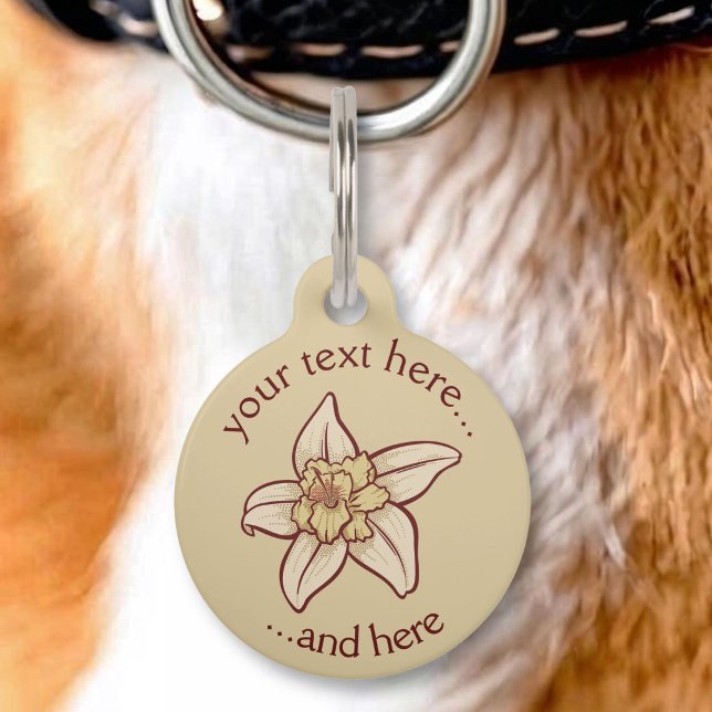 Vanilla Flower Icon Pet Tag (Creator Uploaded)