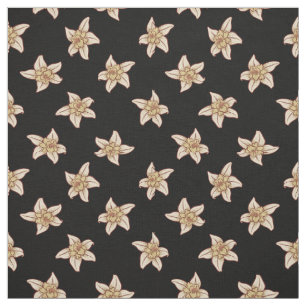 Vanilla Flower Pattern Fabric