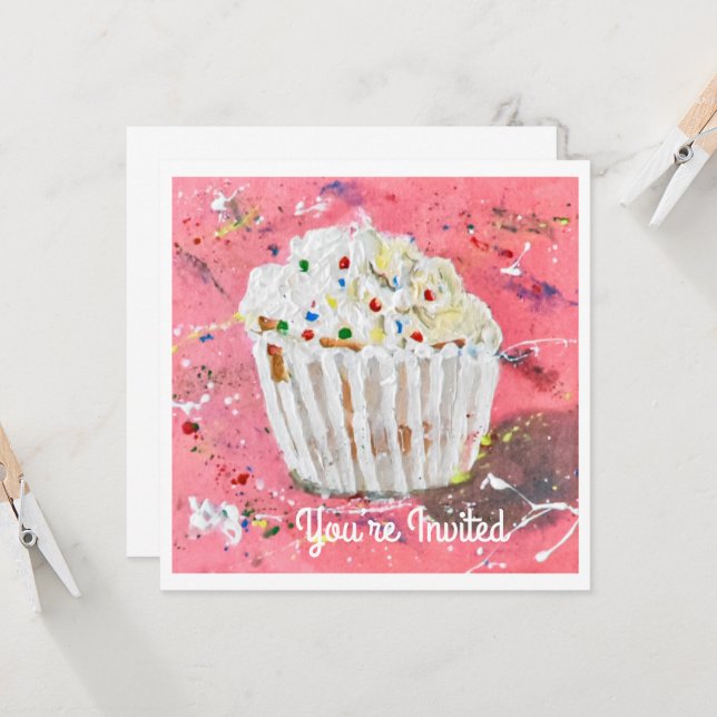 Vanilla Frosting Invitation (Front/Back In Situ)