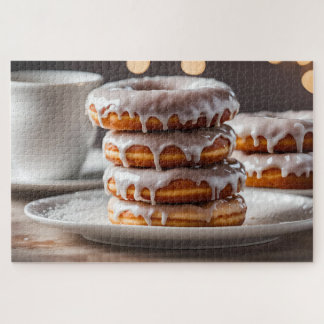 Vanilla Glazed Donuts Jigsaw Puzzle