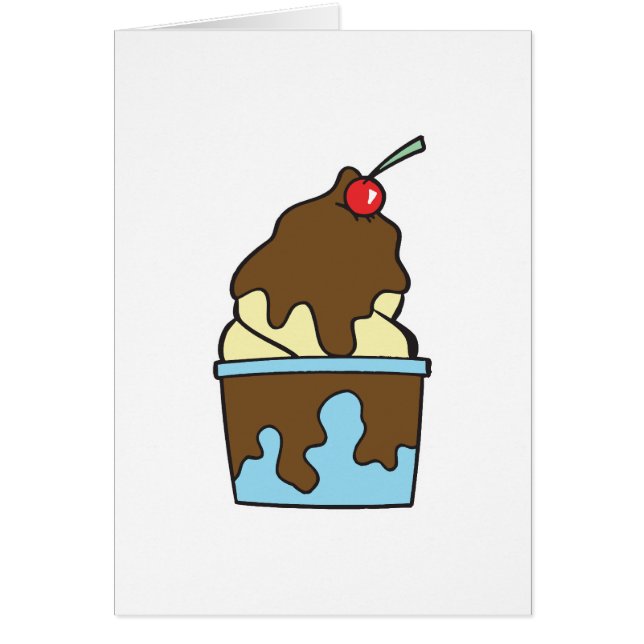 vanilla hot fudge sundae (Front)