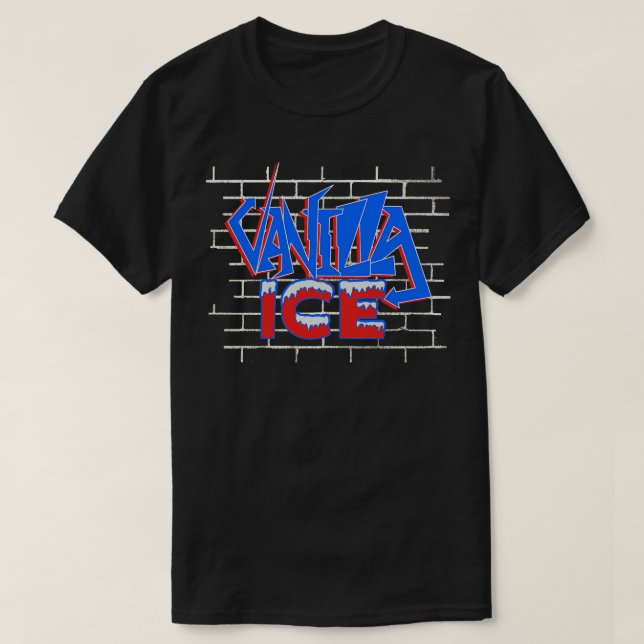 Vanilla Ice Brick Graffiti T-Shirt (Design Front)