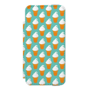 Vanilla Ice Cream Cone Pattern Incipio Watson™ iPhone 5 Wallet Case