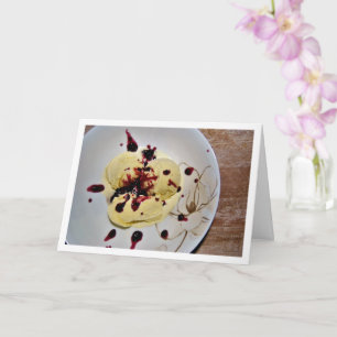 Vanilla Ice-cream with Blackberry Sauce Card