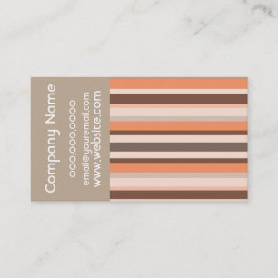 Vanilla Melon Stripes Business Card