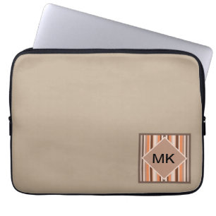 Vanilla Melon Stripes Laptop Sleeve