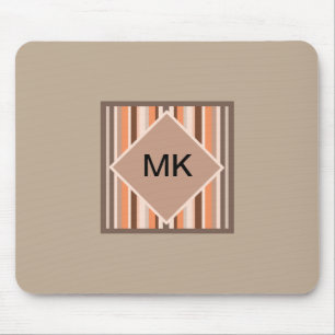 Vanilla Melon  Stripes Mouse Pad