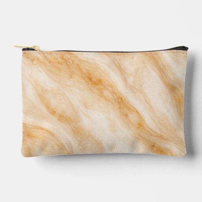 Vanilla Milkshake Marble Texture Accessory Pouch (Front)
