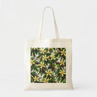 Vanilla Orchid and Vanilla Bean Botanical Tote Bag