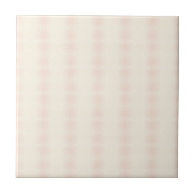 Vanilla pink geometric art design decor ceramic tile (Front)