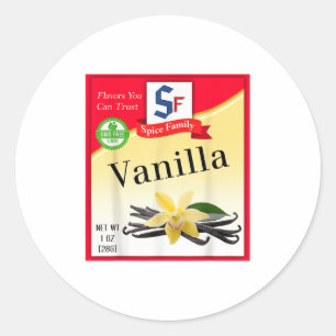 Vanilla Sce Group Costume Family Matching Outfit  Classic Round Sticker