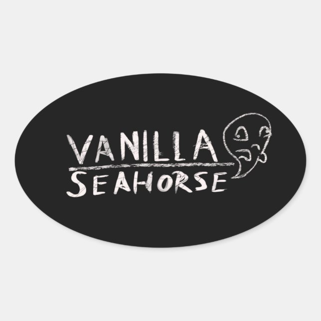 Vanilla Seahorse Sticker (Front)