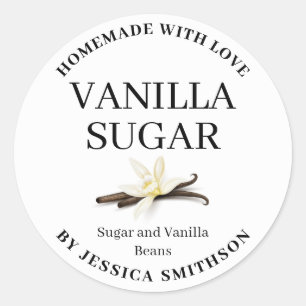 Vanilla Sugar Modern Label Sticker VS102rd
