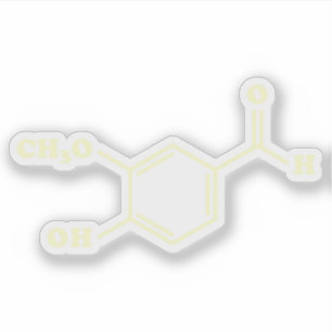 Vanilla Vanillin Molecular Chemical Formula
