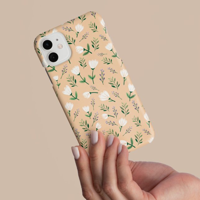 Vanilla & White Floral Phone Case (Creator Uploaded)