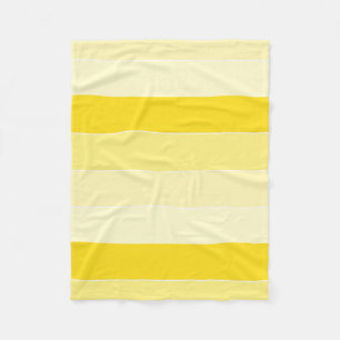 Vanilla Yellow White Stripes Stylish Template Fleece Blanket