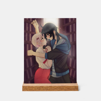 Vanitas and Jeanne Bookstore Standee Acrylic Sign