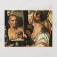 Vanitas, The Old Coquette by Bernardo Strozzi