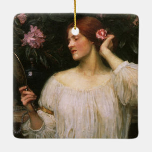 Vanity by John William Waterhouse Ceramic Tree Decoration