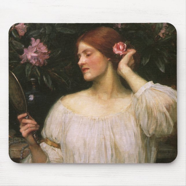 Vanity by John William Waterhouse Mouse Pad (Front)