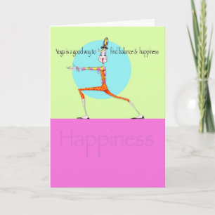Vanity Yoga Happiness card