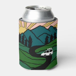 VANLIFE Trees Forest Mountain Explore Adventure Can Cooler