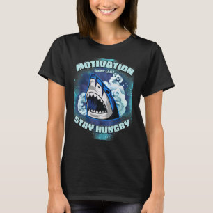 VanMoore Shark Motivation Stay Hungry Gym Oversize T-Shirt