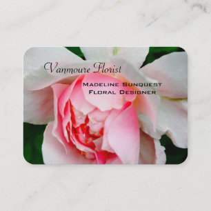 Vanmoure Petal Rose Elegant Professional Business Card