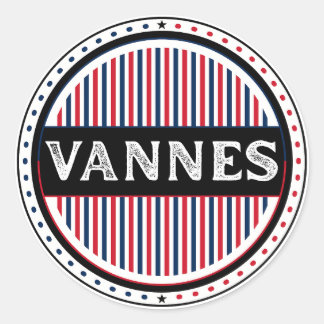 Vannes City Pride Emblem – French Identity Classic Round Sticker