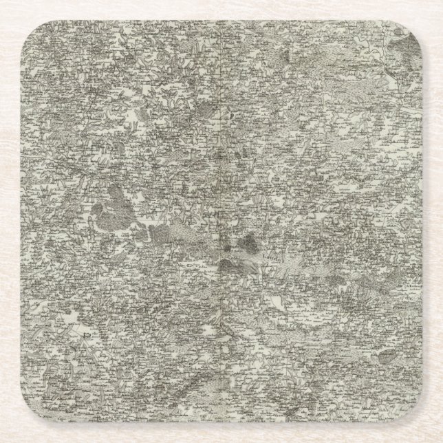 Vannes Square Paper Coaster (Front)