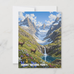 Vanoise National Park France Travel Postcard